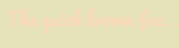 Image with Font Color FBD9B9 and Background Color E6E3BB